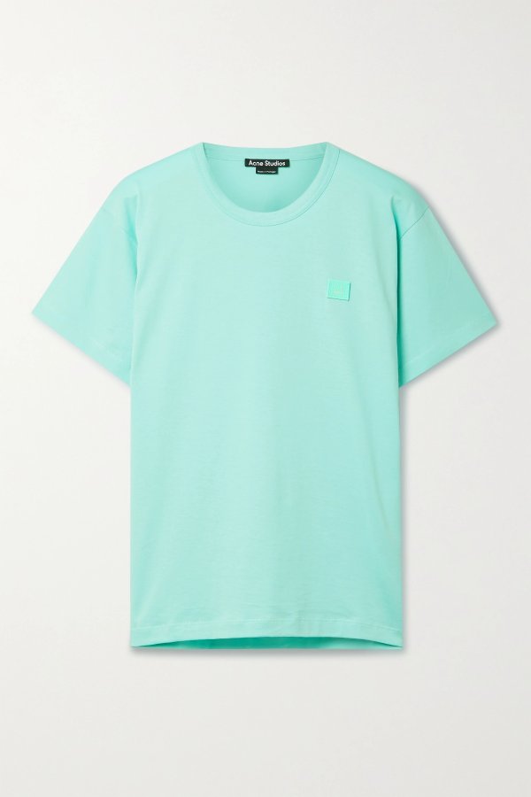 + NET SUSTAIN appliqued organic cotton-jersey T-shirt