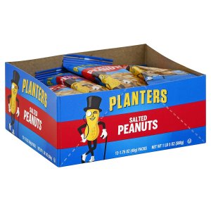 Planters Single Serve Salted Peanuts, 1.75 oz. Bags (Pack of 12)