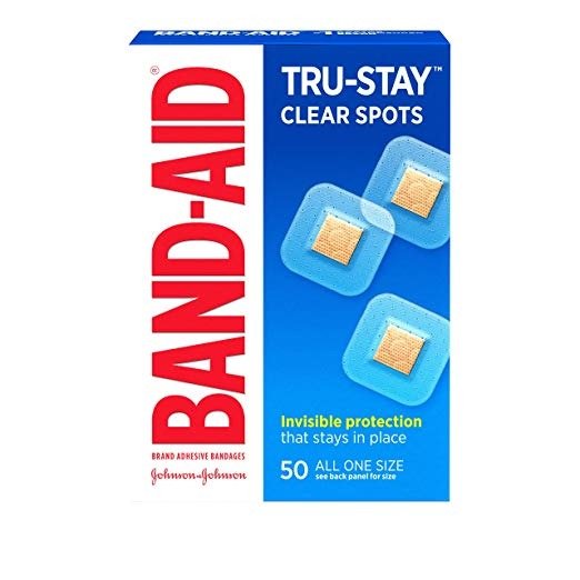 Brand Tru-Stay Clear Spots Bandages for Discreet First Aid, All One Size, 50 Count