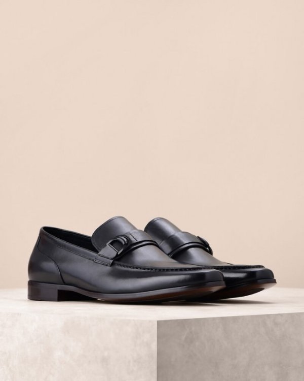 Buckled Leather Loafers