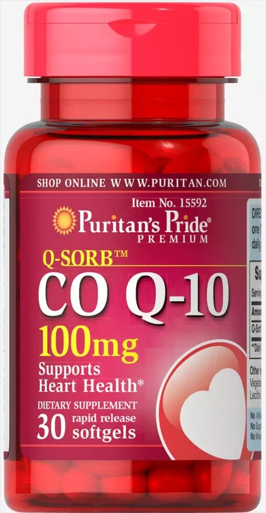 Q-SORB™ Co Q-10 100 mg 30 Softgels | Heart Health | Puritan's Pride