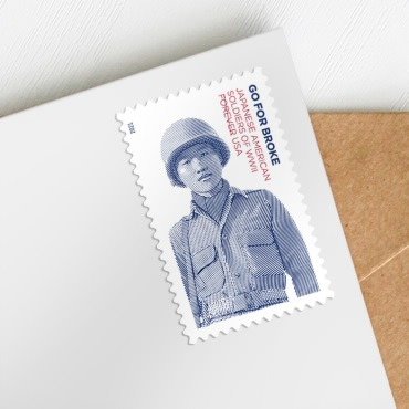 二战美籍日裔士兵邮票20张