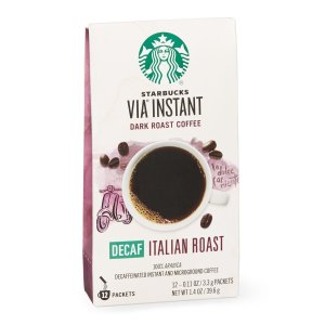 Starbucks Decaf 意式深度烘焙速溶咖啡 50条