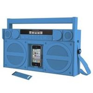 iHome iP4 Boombox w/FM Radio and Apple iPhone & iPod Dock, IP4LZC