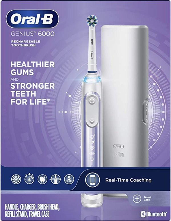 -B Genius 6000 Electric Toothbrush, Orchid Purple
