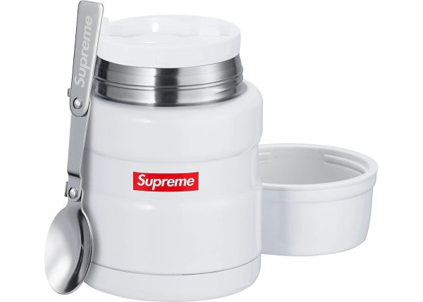 Thermos Stainless King Food Jar and Spoon White