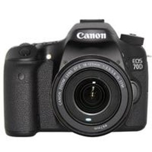 Canon EOS 70D DSLR Camera w/18-135mm STM f/3.5-5.6 Lens