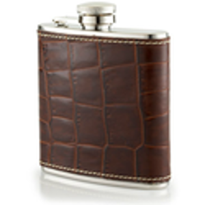 Croc-Embossed Flask