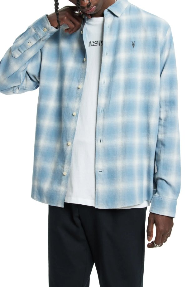Portola Plaid Flannel Button-Up Shirt