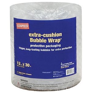 Staples Large Bubble Wrap 12" x 30'
