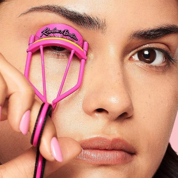 x Barbie Eyelash Curler with Gently Rounded Pad, For All Eye Shapes, Longlasting Lash Curls