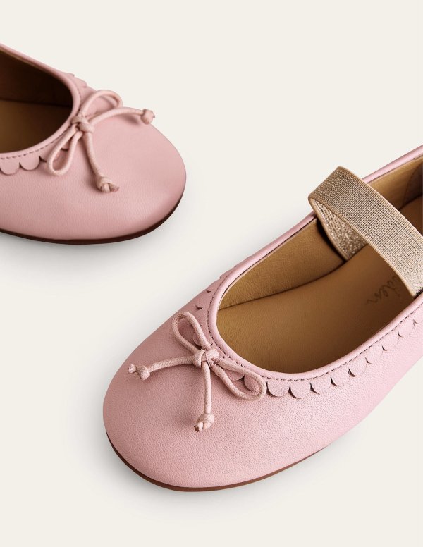 Leather Ballet Flat - Provence Dusty Pink | Boden US