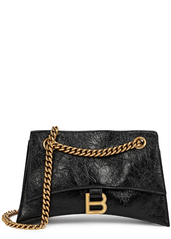 Crush small leather shoulder bag