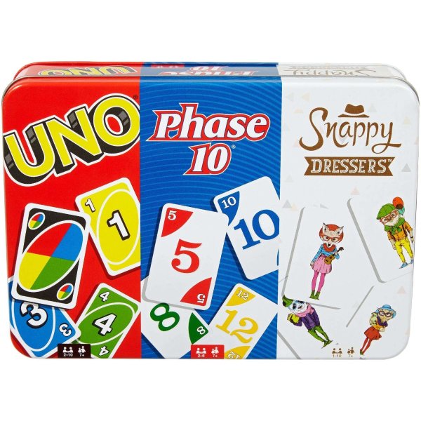 UNO, Phase 10, and Snappy Dressers 三合一