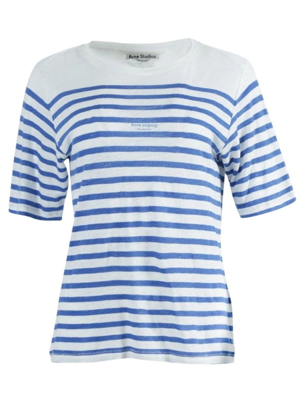 Linen Blue Stripe T-shirt
