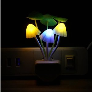 Rienar 蘑菇造型 自动感应变色小夜灯