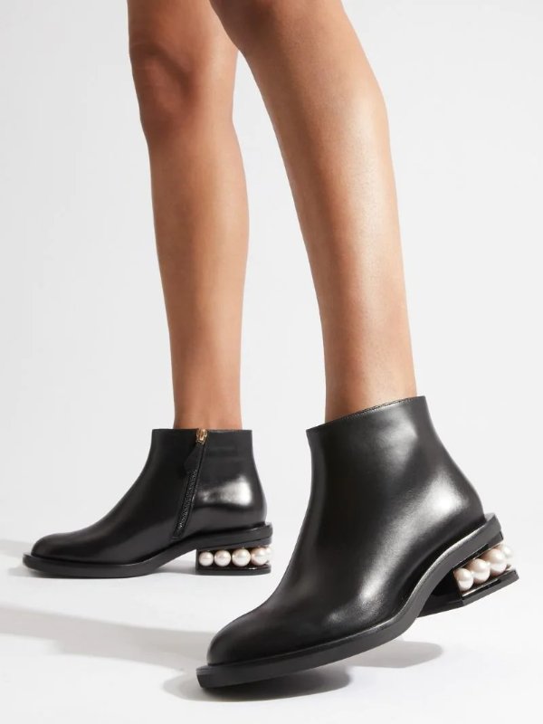 CASATI Ankle Boots in black Leather | Nicholas Kirkwood