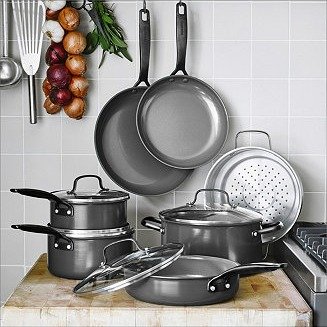 New York Pro 11-pc Ceramic Non-Stick Cookware Set, Created for Macy's