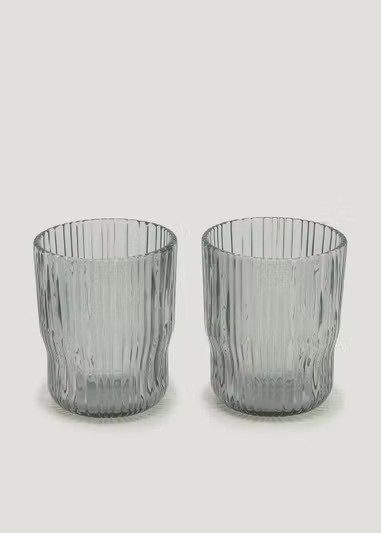 灰色艺术水杯 2件装