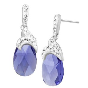 Drop Earrings with Swarovski Crystals