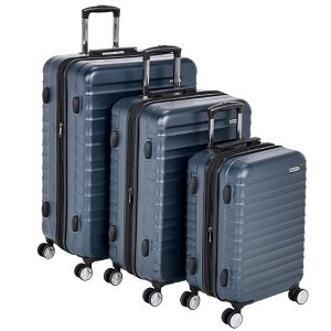 AmazonBasics Premium Hardside Spinner Luggage with Built-In TSA Lock