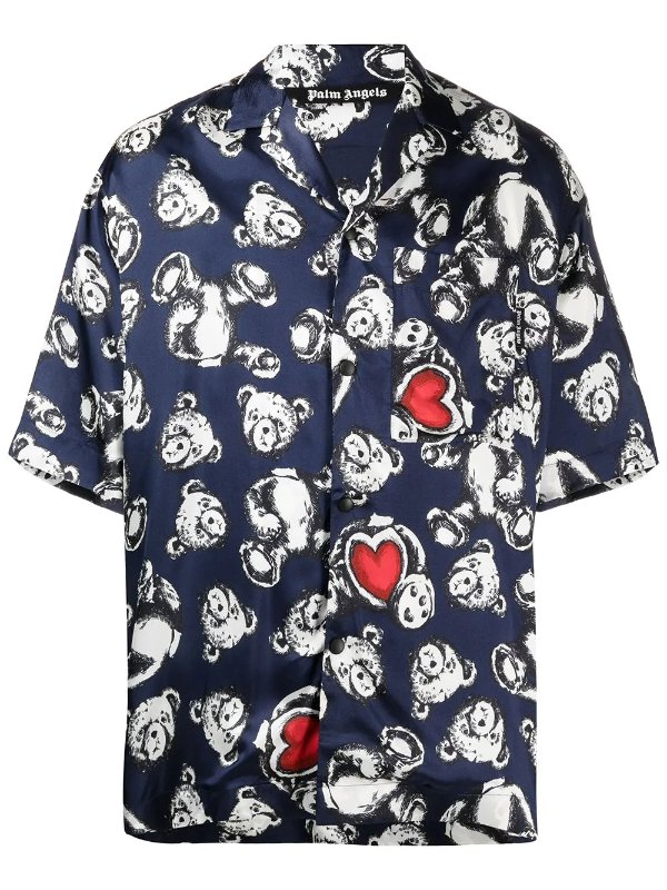 Bear In Love bowling shirt