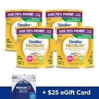 NeoSure Infant Formula with Iron, For Babies Born Prematurely, Powder, 22.8 oz (Pack of 4)