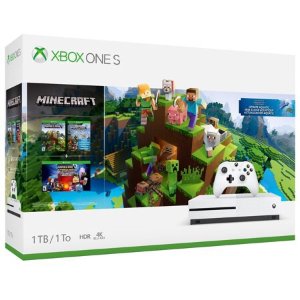 Microsoft Xbox One S 1TB Minecraft Bundle, White