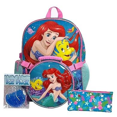 Disney's The Little Mermaid Ariel Kids 5-Piece Backpack Set