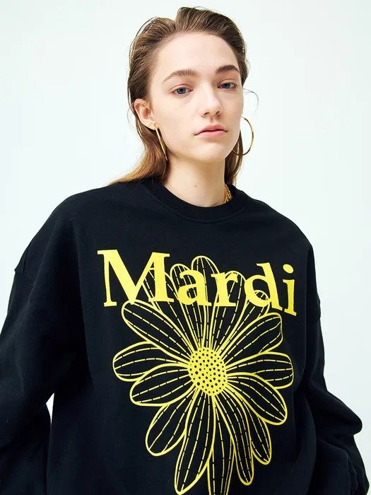 The Flower Mardi Sweatshirt (Black)