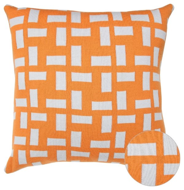 Attmore Contemporary Geometric Decorative Pillow Cover, 16"x16" - Contemporary - Decorative Pillows - by Houzz