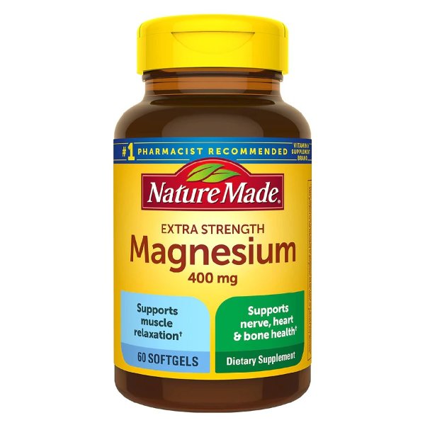 Extra Strength Magnesium 400 mg Softgels
