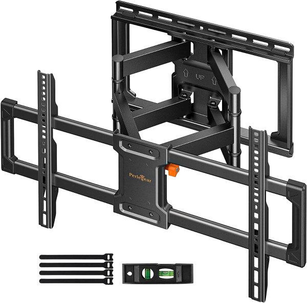 Perlegear Full Motion TV Wall Mount for 42-85 inch TVs up to 132 lbs