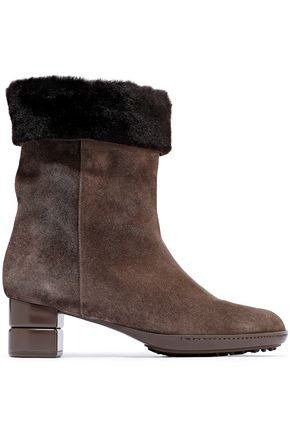 My Cold shearling-lined suede ankle boots