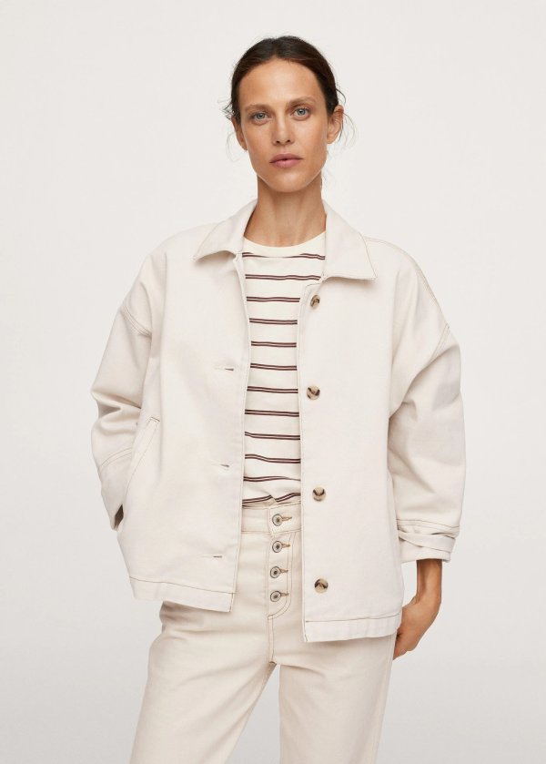 Pocketed denim jacket - Women | Mango USA