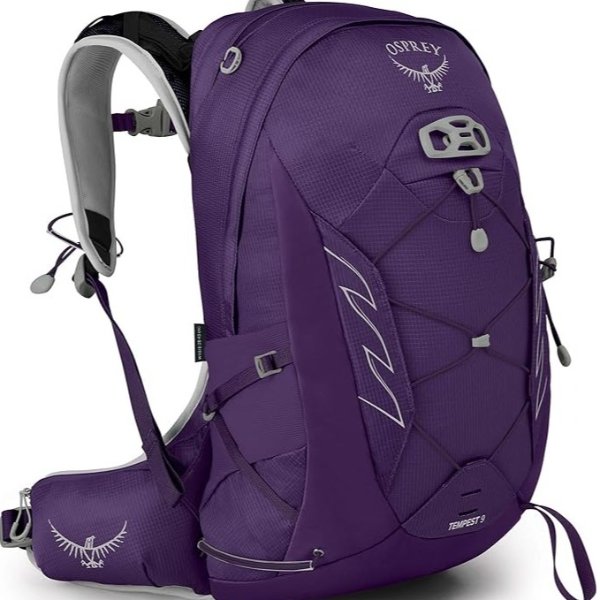 Tempest 9L Women's Hiking Backpack with Hipbelt, Violac Purple, WM/L