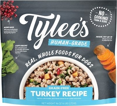 Human-Grade Turkey Recipe Frozen Dog Food, 6-lb