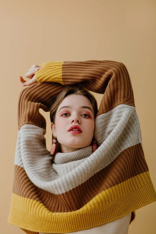 Lena Wool Sweater - Brown