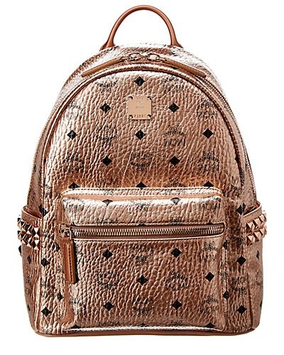 Stark Small Studded Metallic Visetos Backpack