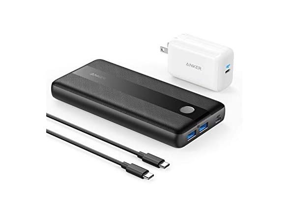 Portable Charger, PowerCore III Elite 19200 60W Power Bank Bundle with 65W PD Wall Charger for USB C MacBook Air/Pro/Dell XPS, iPad Pro, iPhone 12/11/mini/Pro and More