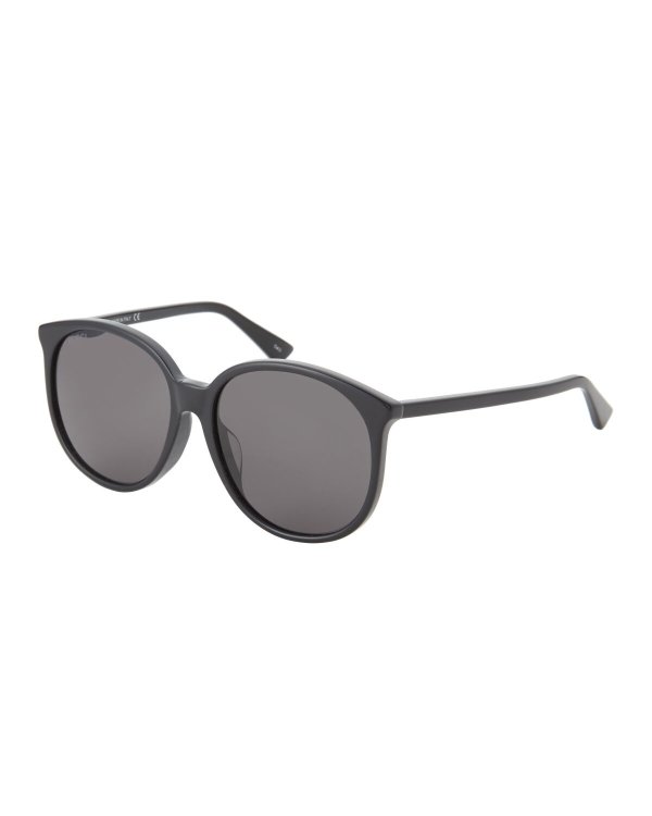 GG0261/S Black Round Sunglasses