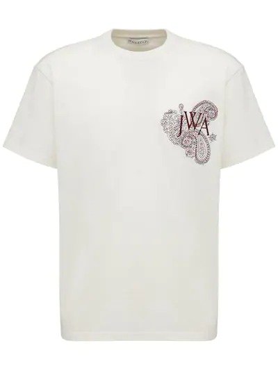 EMBROIDERED LOGO COTTON T-SHIRT