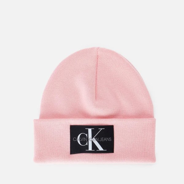 粉色毛线帽