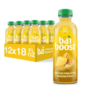 Bai Boost Cartago Pineapple Passionfruit 18 Fl Oz Bottle (Pack of 12)