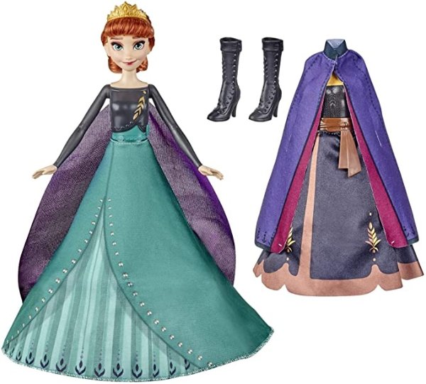 Disney's Frozen 2 Anna's Queen Transformation Fashion Doll with 2 Outfits and 2 Hair Styles, Toy Inspired by Disney's Frozen 2