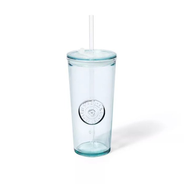 16.9oz Recycled Glass Tumbler with Lid &#38; Straw - Levi&#39;s&#174; x Target