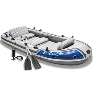 Intex Excursion 5, 5-Person Inflatable Boat Set