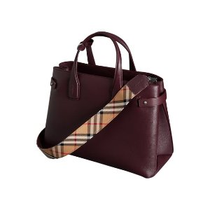 Medium Banner Leather Tote BURBERRY