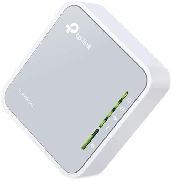 AC750 Wireless Portable Nano Travel Router(TL-WR902AC) - Support Multiple Modes, WiFi Router/Hotspot/Bridge/Range Extender/Access Point/Client Modes, Dual Band WiFi, 1 USB 2.0 Port