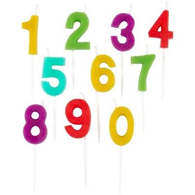 Numeral Candle Set - 10ct